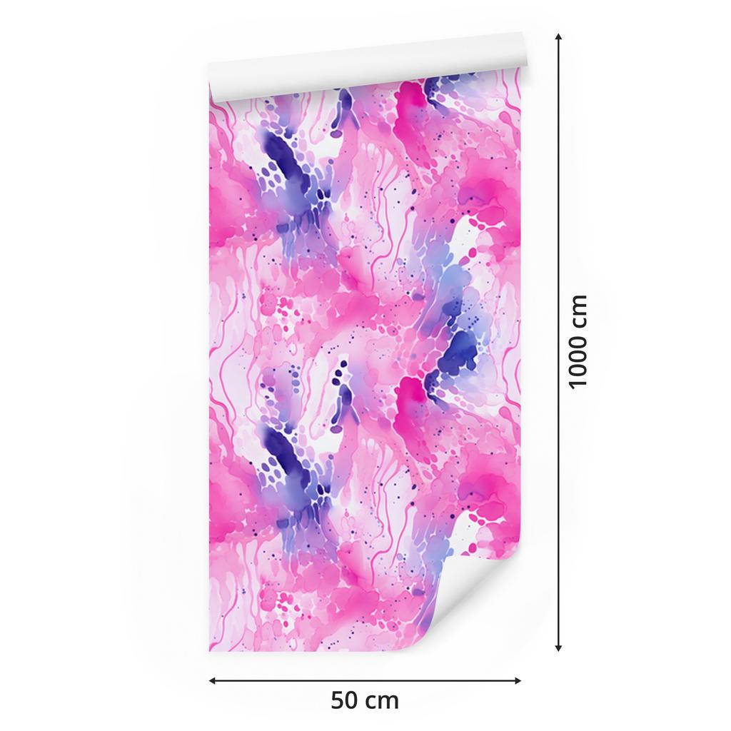 Pink Purple Ink Lavender Wallpaper for Living Room and Bedroom 50x1000