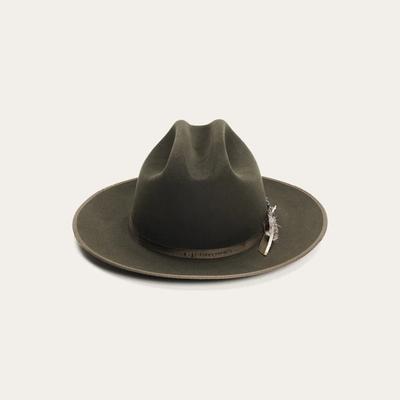 Közvetlen nyugati stílusú tiszta gyapjú felső sapka Vintage gyapjú sapka tollas díszítéssel