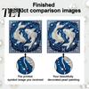 Adults Faux Pearl Painting Kit DIY Kit, 12 Constellation Rhinestone Art Set for Beginners Beginners, Handmade Wooden Frame Fake Wall Decoration