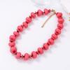 Simple, fresh, fashionable, casual and versatile, handmade knotted beaded necklace, daily wear women's necklace accessories