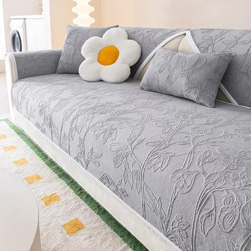 Super Soft Sofa Cover Thicken Plush Sofa Towel Blanket Universal Autumn Winter Sofa Mat Cushion for Living Room Couch Covers