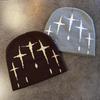 Stars Knitting Acrylic Knit Hat Women Fall Winter Warm Beanie Letter Embroidery