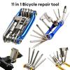 New 11 In 1 Bicycle Repair Set Bike Tool Kit Wrench Screwdriver Chain Hex Spoke Mountain Cycling Tools