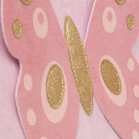 Butterfly Shelf Box 29X29 Cm Pink With Handles
