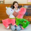 Adorable Pink And Green Fruit Alpaca Plush Toy With Soft Short Plush Material