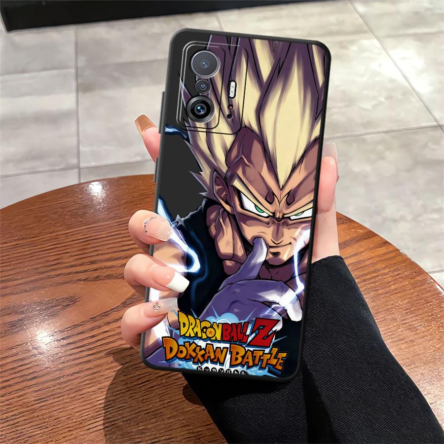 

Black Soft Phone Cover Case for Xiaomi Mi 10T 11T 12T Pro 11 12 13 Lite 12X 13 14 15 Pro Dragon Ball Vegeta Son Goku Xiaomi 11T Pro