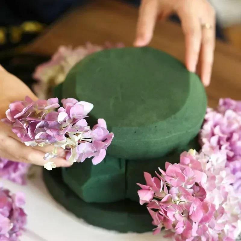6/1 Stück Quadratische Floral Moossteine Künstlicher Trockener Nasses Blumenmodder Blumensteckmasse Blöcke Grüner Schwamm für Floristenbedarf
