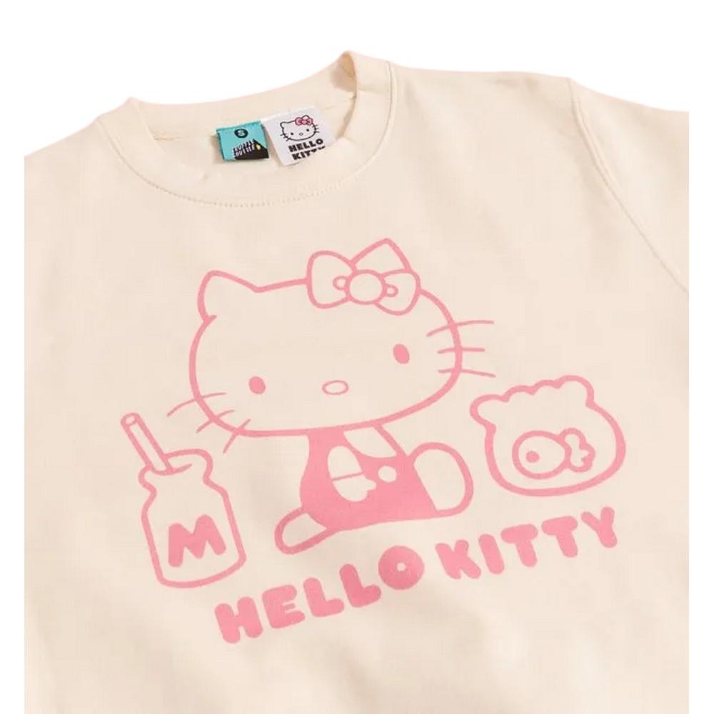 Hello Kitty Unisex Adult Outline Sweatshirt