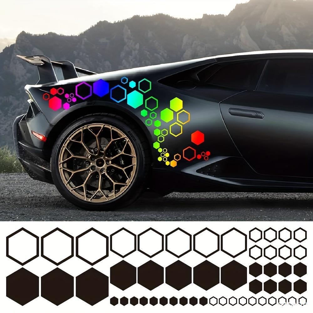 Car Honeycomb Vinyl Decals Large and Small Combination Hexagonal Stickers Auto Body Decor Tuning Body Cool Styling Decoration