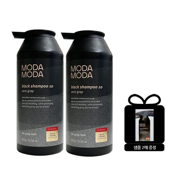 [MODA] Zero Gray Black Shampoo 10 300g (2ea) + 10 disposable sheets (21707157)