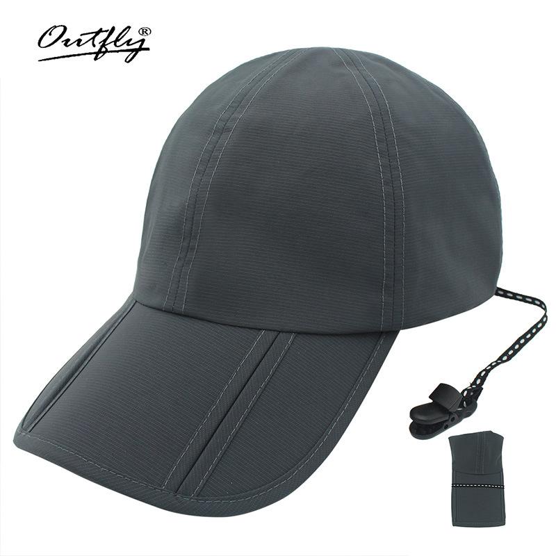 Waterproof Baseball Cap, Sunscreen Sun Hat, Men's Outdoor Travel and Leisure Sports Cap, Foldable Rainproof Quick-drying Surf Cap