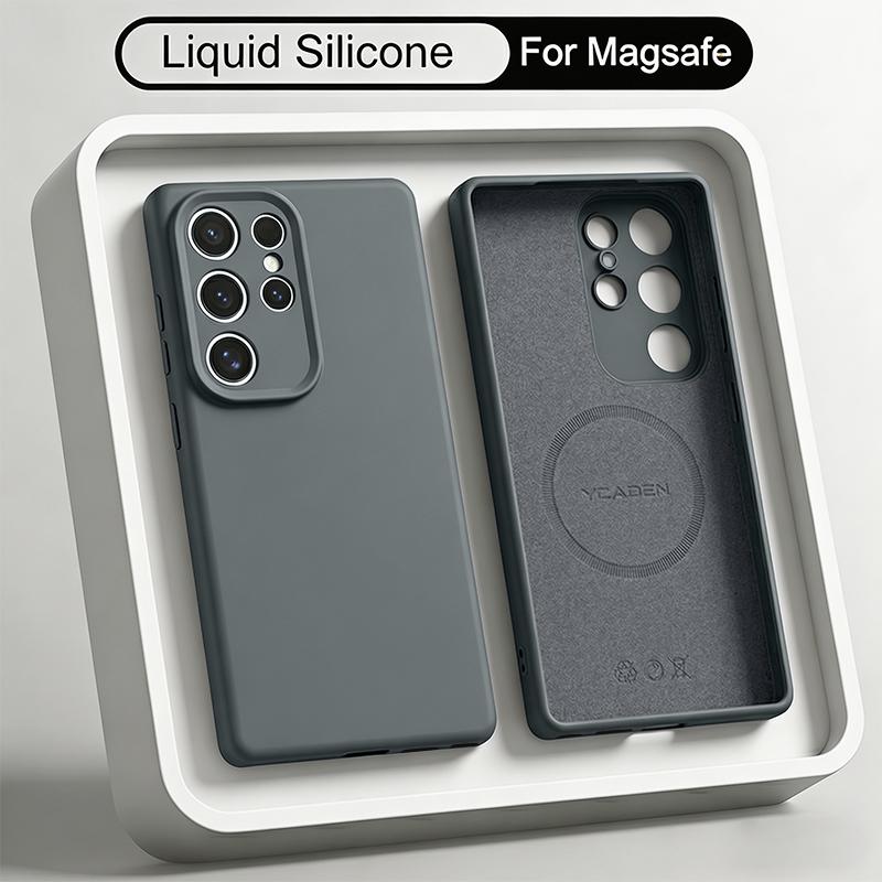 Liquid Silicone Magnetic Phone Case For Samsung Galaxy S26 S25 Ultra S24 S23 S22 Plus A56 A55 A54 A16 5G Capa Funda