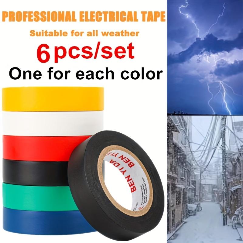 YITAPE 6 Rolls Rainbow Vinyl Pinstriping Tape 16mm*6M Colorful Decorative Tape for Floor Marking Crafting Car DIY Gym TeacherPinstriping Tape 3