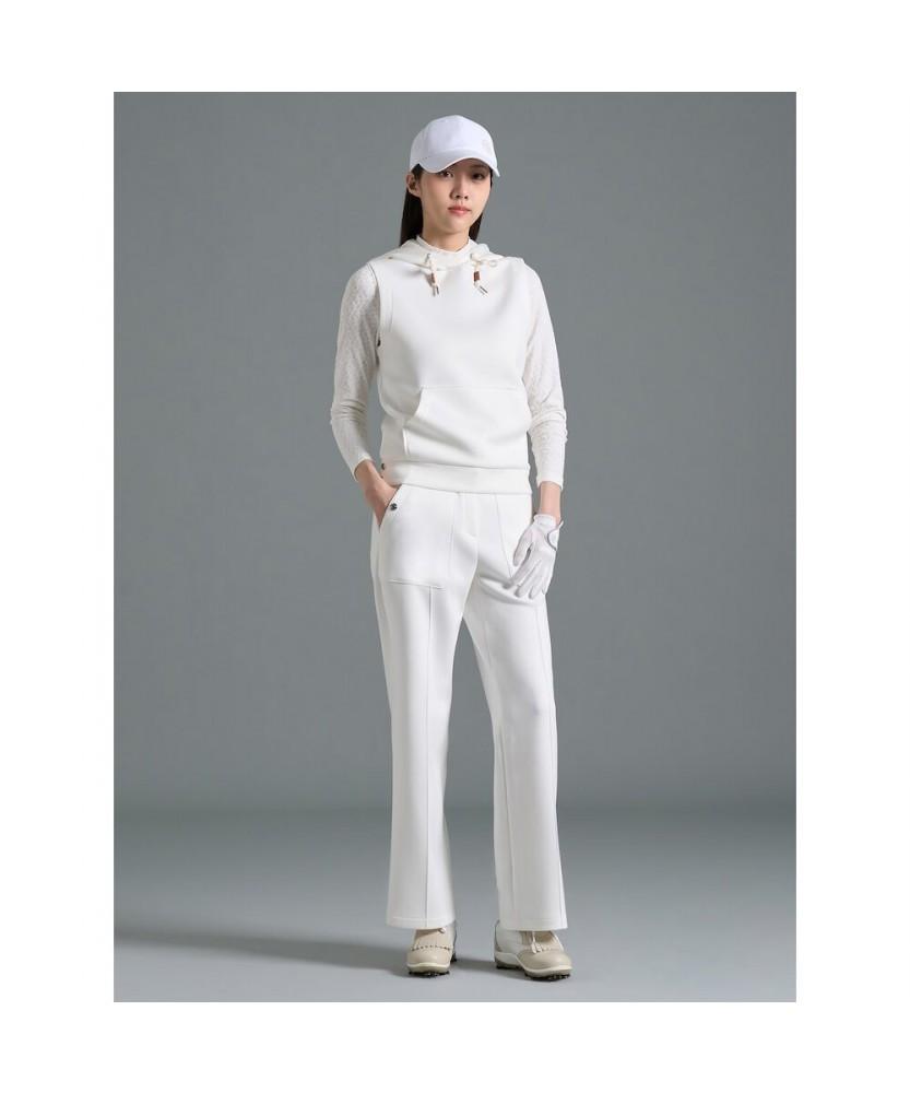 BEANPOLE GOLF Women'S Jersey Hooded Vest Ivory