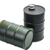 750Ml Stainless Steel Hip Flask Travel Barrel Wine Pot Bottle Outdoor Personalized Cylindrical Shape Wine Barrel Jug