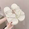 Soft-soled slippers wear new women's shoes, women feel cool in summer, skirt shit wind with 2025 two wear fashion step