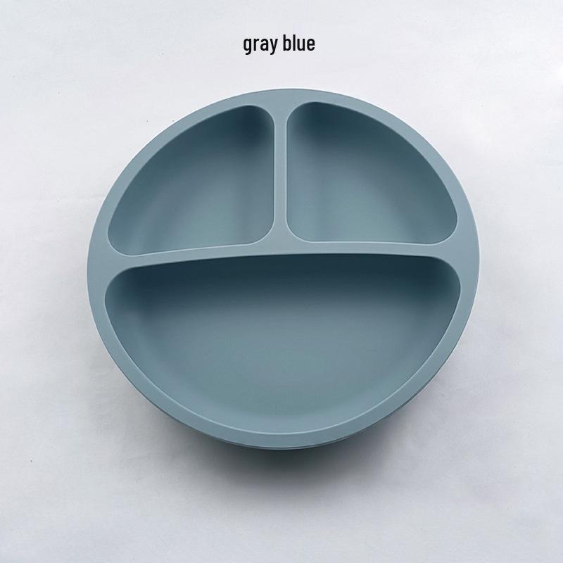 Silicone Bear Ears 3-Compartment Suction Plate for Kids