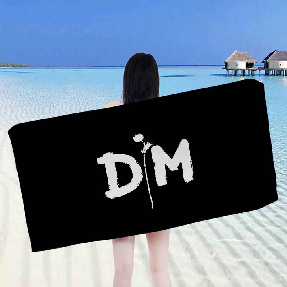 Electronic Rock D-Depeche Microfiber Printed Beach Towel Mountain Climbing Yoga Beach Swimming Running Absorbent Soft Towel