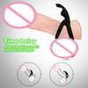 New 2 In 1 Men's Silicone Penis Ring Clitoris Stimulator Cock Ring Ejaculation Delay Penisring Erection Ring for MenCouples