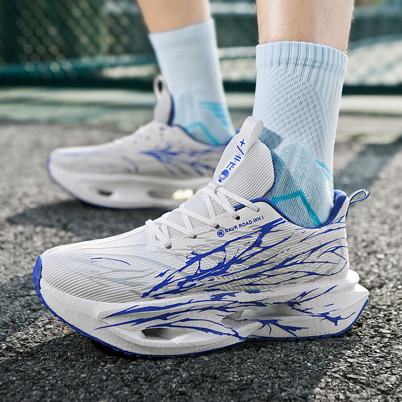 Autumn and Winter New Double Mesh Thickened Parent-child Fluorescent Fashion Casual Sports Shoes, Real Explosion Soft-soled Carbon Board Lightweight