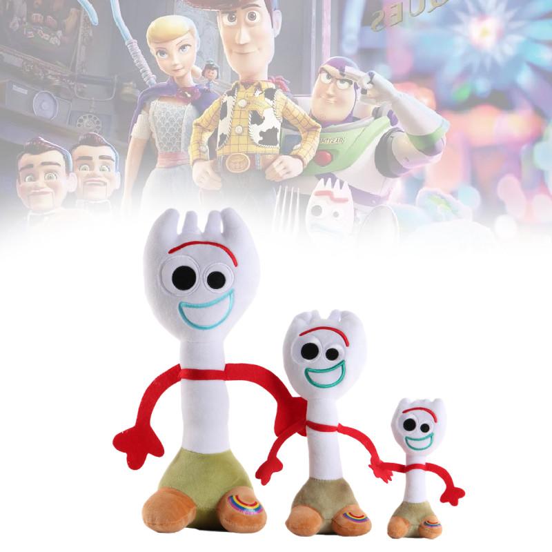 Rozkošní plyšoví panáčci Woody a Forky z Příběhu hraček 4 z ultra měkké krátké plyšové látky