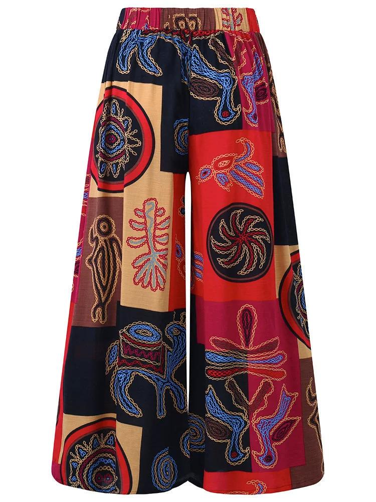 Women's Loose Printed Casual Pants
