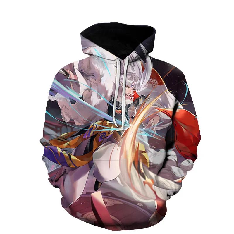 2024 Hot Sales NEW Fashion Japanese Anime Inuyasha 3D Print Hoodie Men Women Sweatshirt Casual Designs Hooded Coat Drop Shipping
