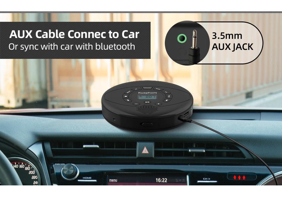 Bluetooth Portable CD Player for Home, Replay, Early Education & MP3 Playback