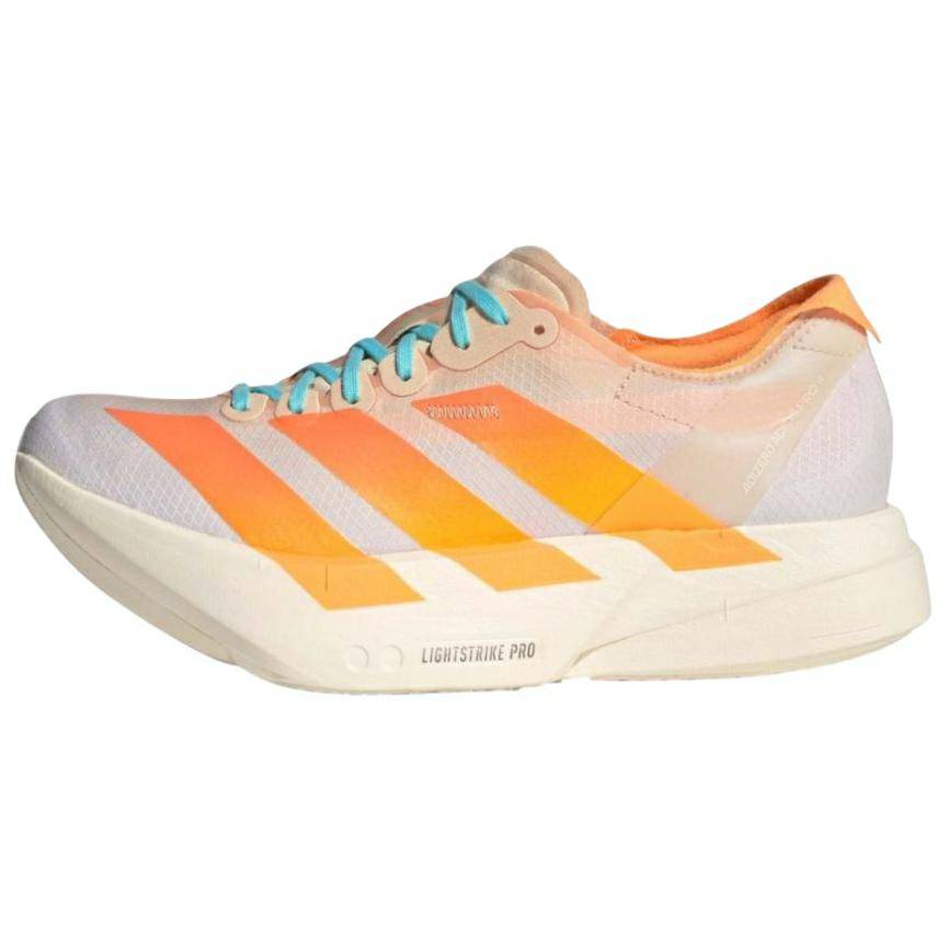 Adidas Adizero Adios Pro 4 Soft Comfortable Durable Low-Top Casual Running Shoes Women Sneaker White Orange JR1241