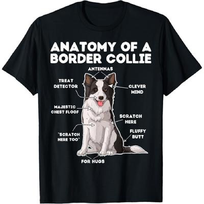Anatomie eines Border Collie T-Shirts