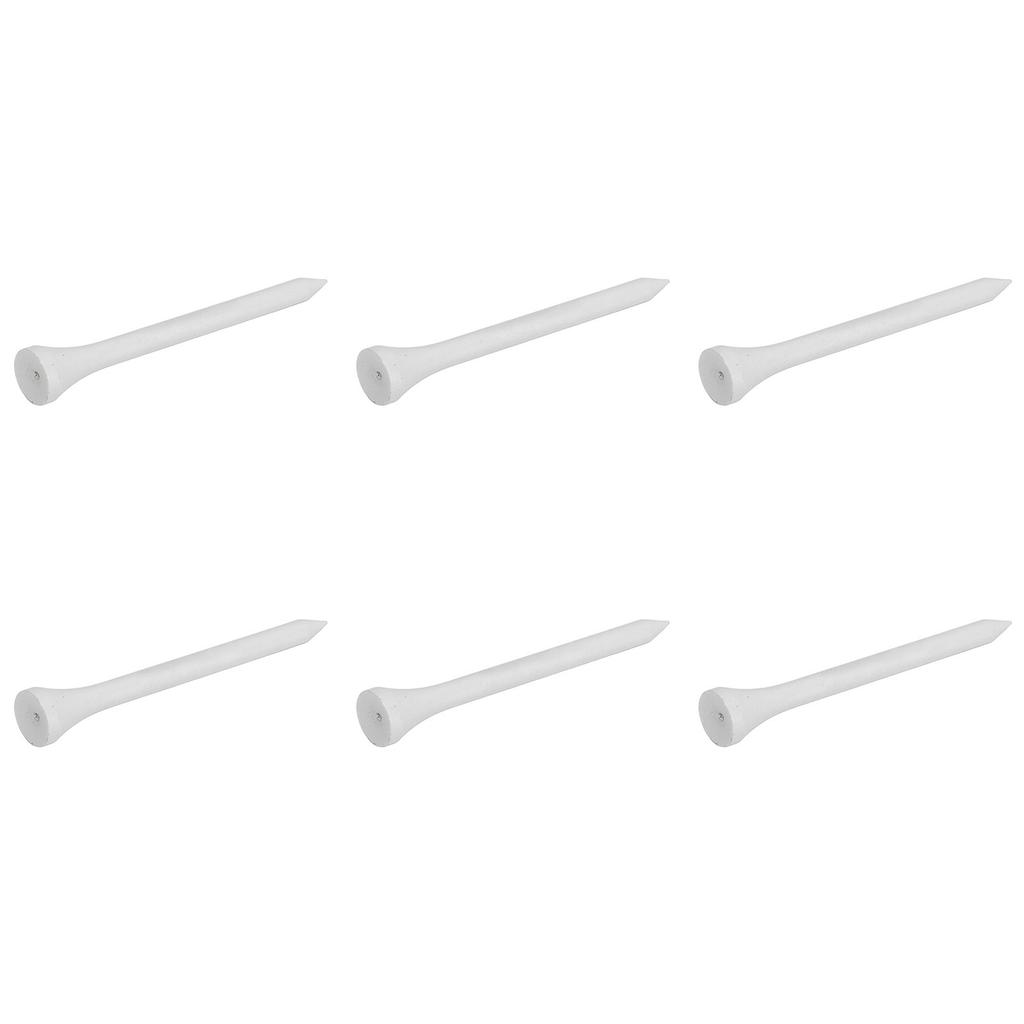 50Pcs Golf Tee Holder Maple Wood White Long Ball Base Set Kit for Outdoor Sports 70mm  2.76in