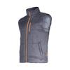 Insulated Sleeveless Jacket, Gray-Orange, "2Xl", Ce, Lahti