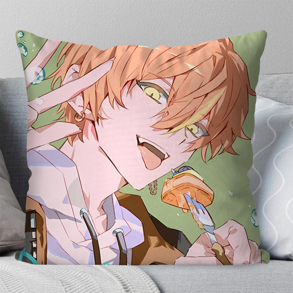 Akito Shinonome Animation P-Project Sekai Pillow Case Square Pillow Bedroom Sofa Leisure ComfortLivingRoom Home Decoration 40X40