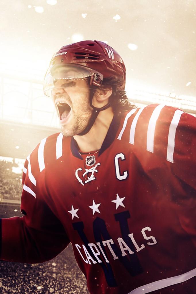 Metal Wall Art Hockey Ovechkin Sports Decor Gym Man Cave Gift