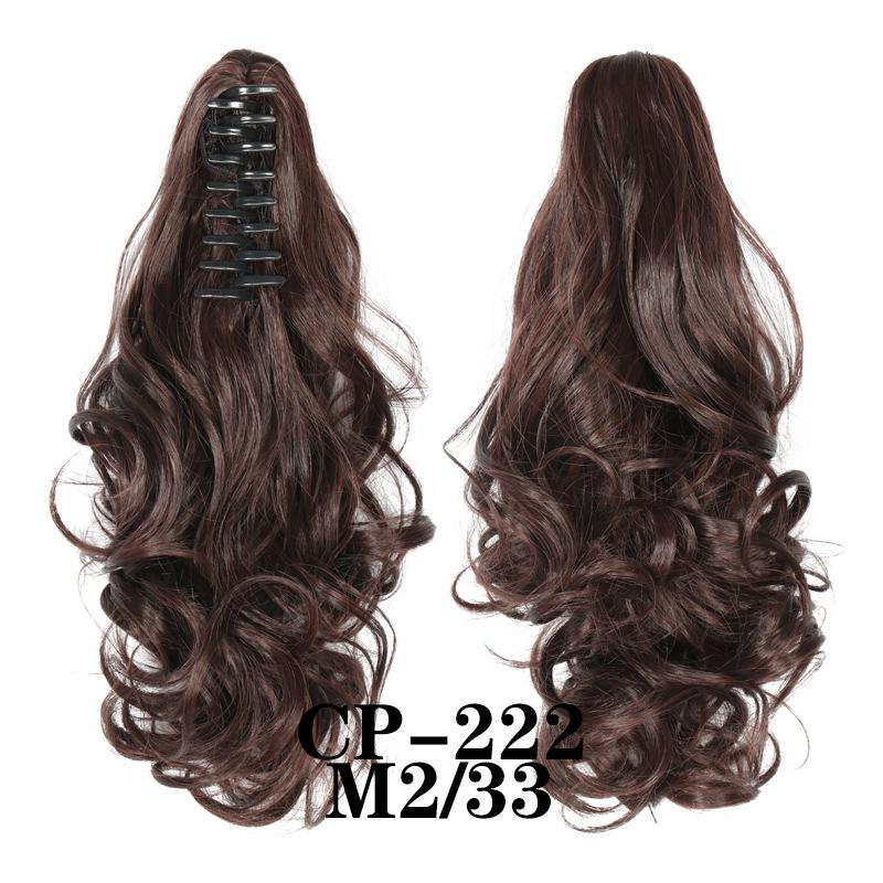 Claw Clip In Ponytail Extension Synthetic Hairpiece Curly Wavy Hair Extension 15 Inch Long Ponytail Hairpieces For Women Girl
