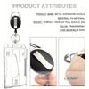 2 Heavy-duty Transparent ID Card Clips