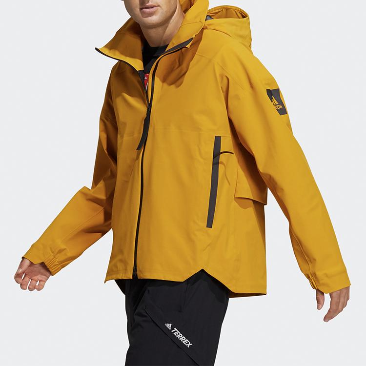 Adidas Outdoor Sports Hooded Jacket Men Jackets Yellow GL1356