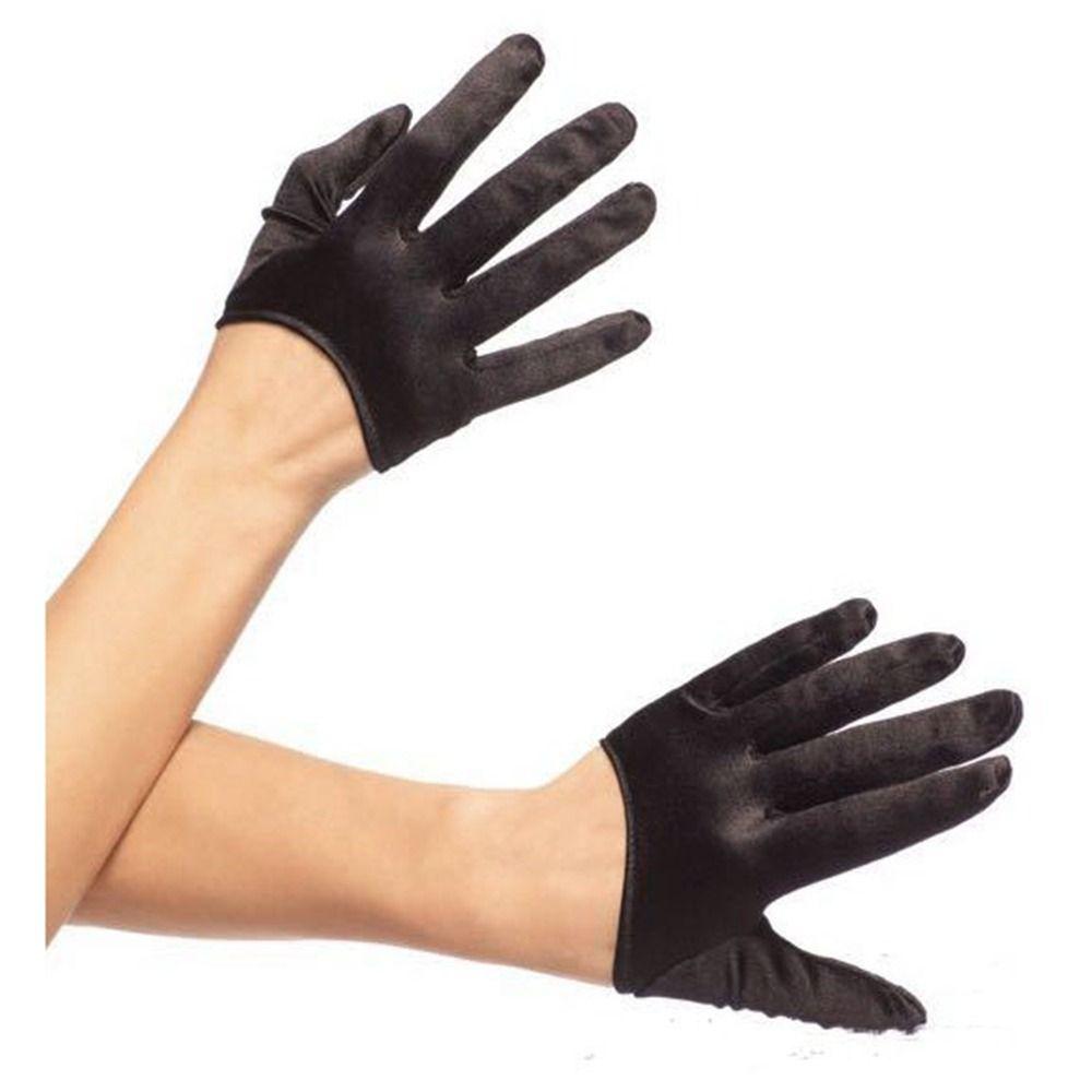 Hip Hop Korean Mittens Cosplay Gloves Satin Gloves Half Palm Gloves Lolita Mittens Women Gloves