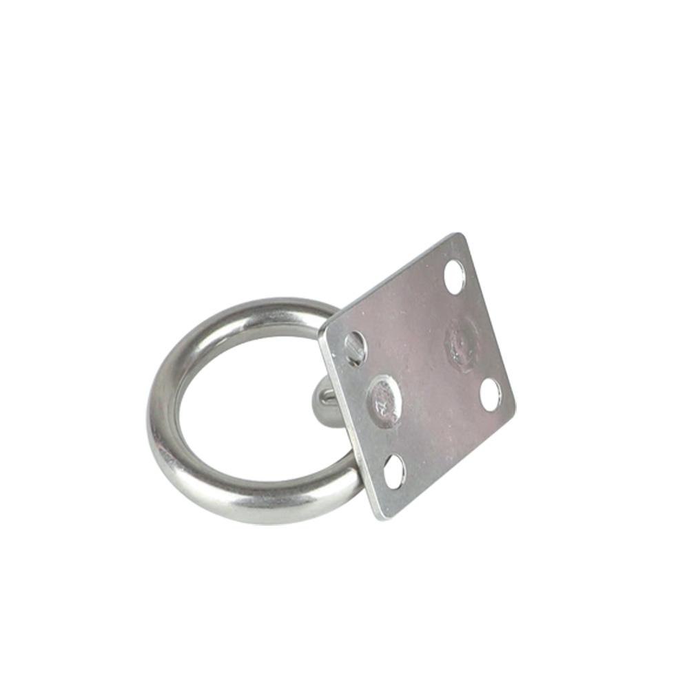 6mm Stainless Steel Pad Eye Plate U-Shaped Hook Marine Hardware For Ship Yacht Sun Shade Sail Hammock Wall Ceiling Mount Hanger
