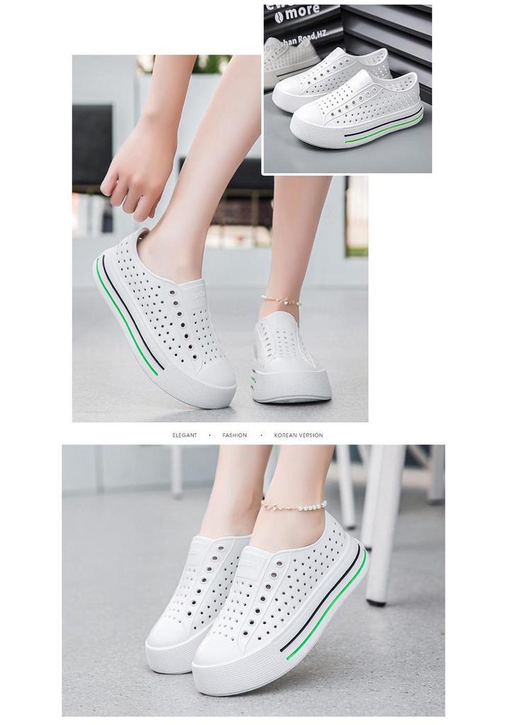 Women's Waterproof Breathable Slip-On Sandals with Thick Sole for Outdoor Summer Activities