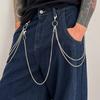 Ingemark Set de 3 pièces Porte-clés Multi-couches en Métal Chaîne de Ceinture pour Femmes Hommes Chaîne pour Pantalon Punk Bijoux de Rue
