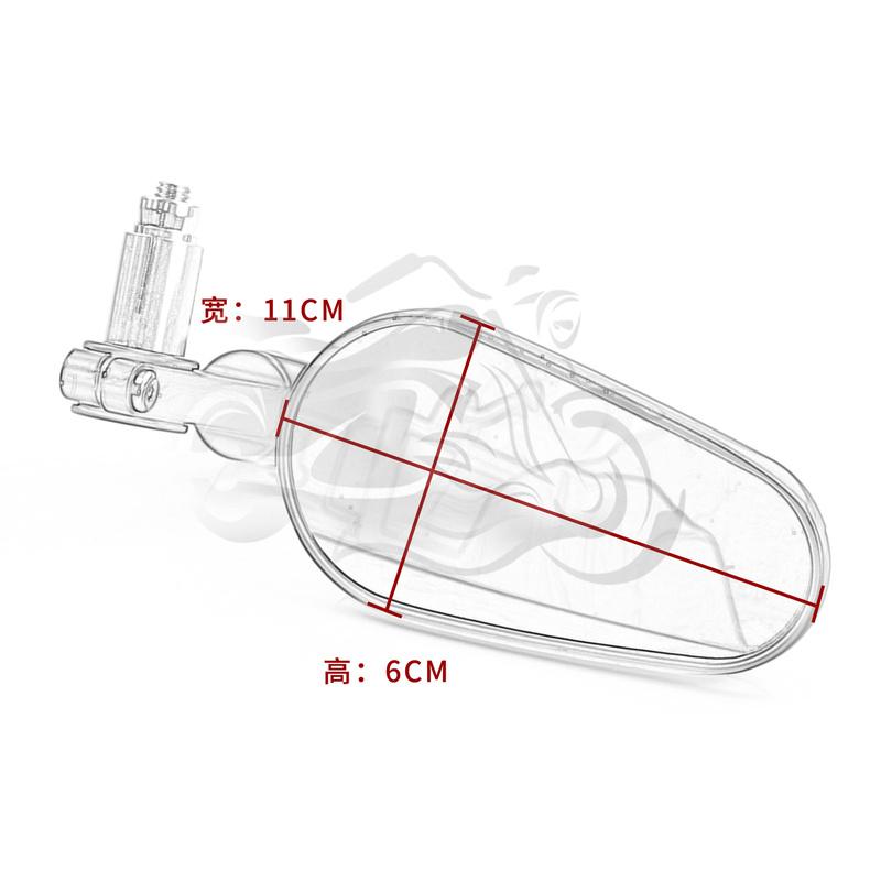 Fit  Twin CRF250L CRF1000L CRF1100L CRF450L Motorcycle Rear View side Mirrors CRF 250L CRF 1000L XL650L Rearview Mirror