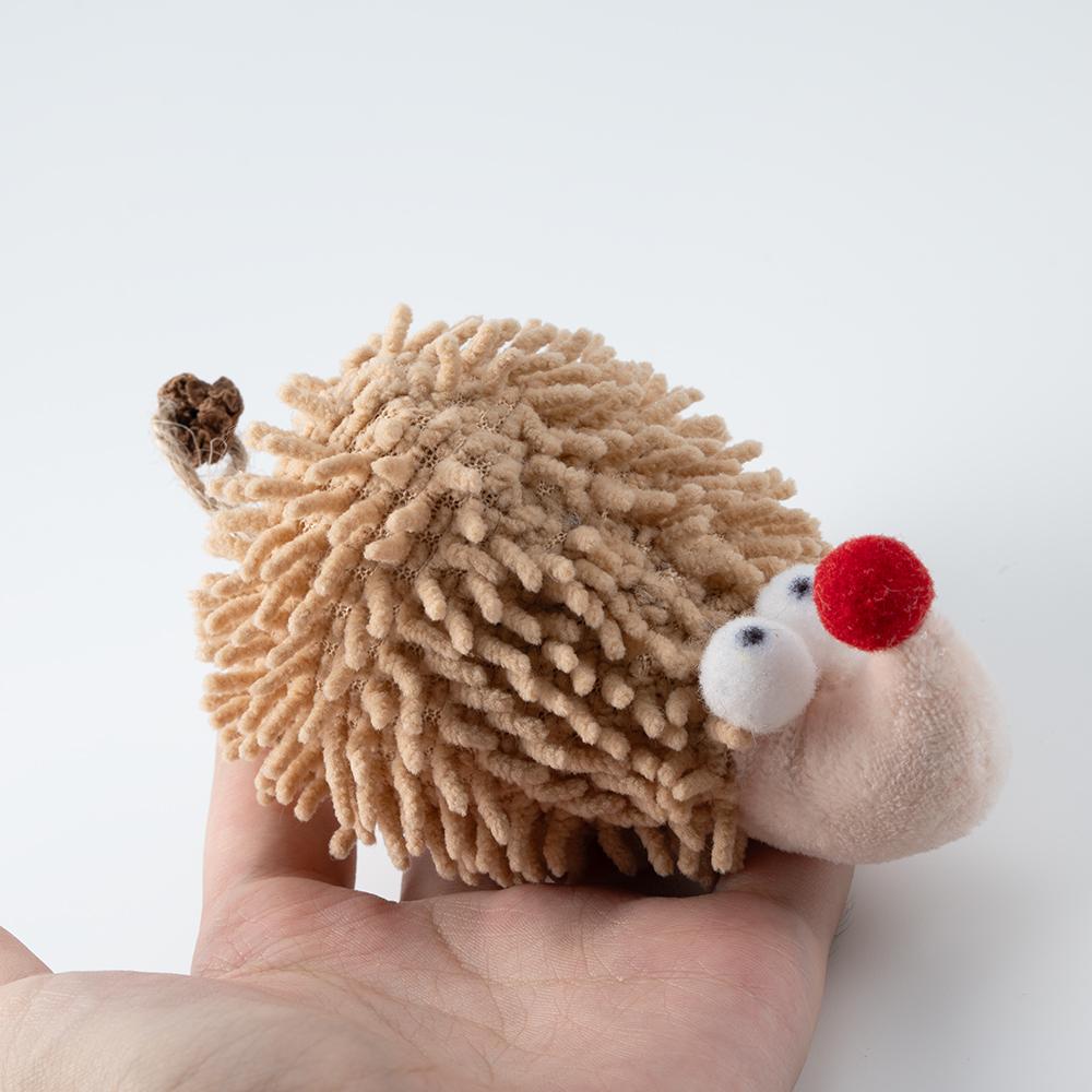 Cute Simulation Plush Hedgehog Cat Mint Cat Toy Interactive Plush Pet Toy