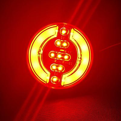 1 ks 24V 4,92" LED kulaté zadní světlo pro auto, brzdové světlo, boční značka, výstražný ukazatel směru, reflektor pro přívěs, čtyřkolku, univerzální