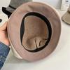 Cashmere Fisherman's Hat Children's Autumn and Winter Retro Versatile Warm Knitted Hat Premium Feeling Belt Decorative Basin Hat