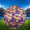 1pc Heart Puzzle Art Theme Soccer Ball Football, Size 5, Lightweight PVC, Outdoor Training Soccer Ball,Gift j61449