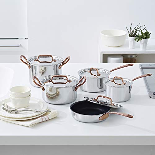 Vita Craft IH-Compatible Saucepan, 12cm, Rose Gold, Dear 3951