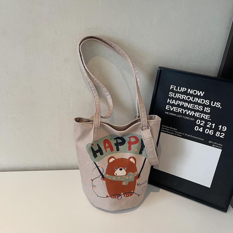 Bucket Bag Women's Cartoon Shoulder Crossbody Bag