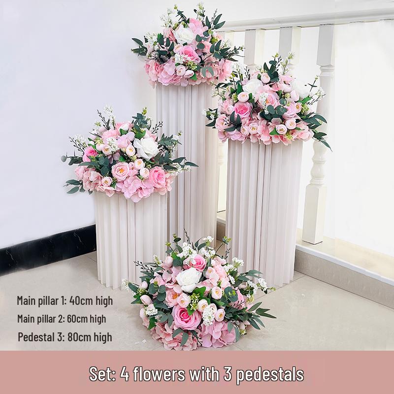 Artificial Silk Floral Centerpieces & Aisle Markers for Weddings, Events, and Displays