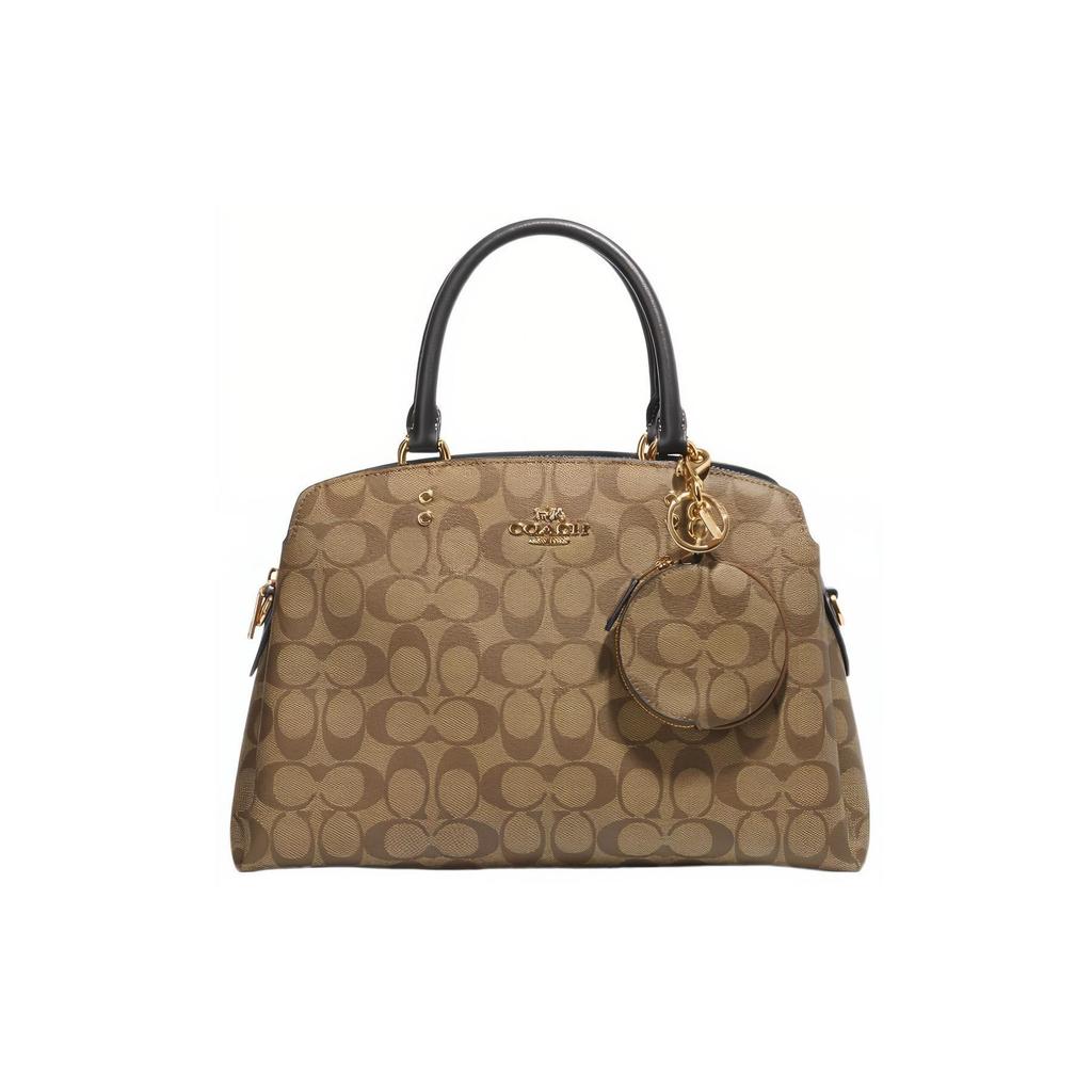 Coach Münze 9 Klassische Monogramm Reißverschluss Geldbörse Damen Geldbörse Khaki CG762-IMKHA